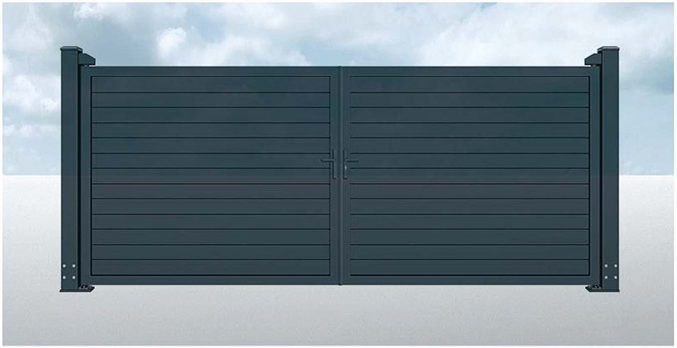 Image du portail en métal noir de Portails Élite modèle SK-001